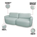 Ver imagem 3 de Sofá 2 Lugares Orgânico 234cm Modulado para Sala Brumma Bouclê K01 - D’Rossi