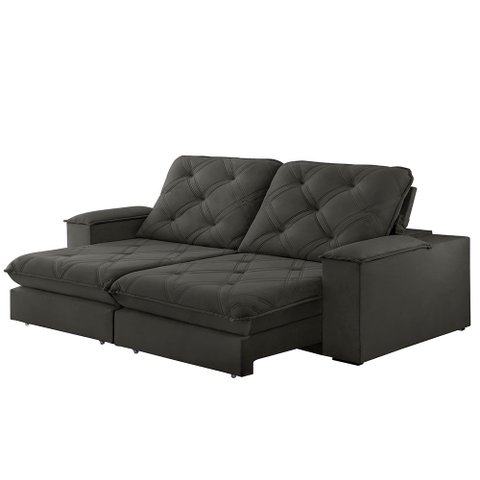 Sofa Retrátil Cuiabá 2,30m Mola Ensacada 04 Lugares Txr