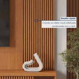Estante Home para Tv de Ate 75 Polegadas 2 Portas 100% Mdf 220cm Valencia New - 11