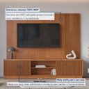 Ver imagem 7 de Estante Ripado para TV até 75 Polegadas 100% MDF 220cm 2 Portas Valencia New