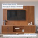 Ver imagem 6 de Estante para TV e Home Theater Ripado para TV até 75 Polegadas 100% MDF 220CMX190,5cm 2 Portas Valencia New Marrom