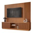 Ver imagem 4 de Estante Ripado Home para Tv de Ate 75 Polegadas 2 Portas 100% Mdf 220cm Valencia New