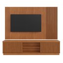 Ver imagem 2 de Estante Ripado Home para Tv de Ate 75 Polegadas 2 Portas 100% Mdf 220cm Valencia New