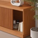 Ver imagem 5 de Estante para TV e Home Theater Ripado para TV até 75 Polegadas 100% MDF 220CMX190,5cm 2 Portas Valencia New Marrom