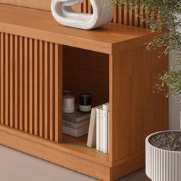 Estante Home para Tv de Ate 75 Polegadas 2 Portas 100% Mdf 220cm Valencia New - 5