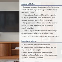 Estante Home para Tv de Ate 75 Polegadas 2 Portas 100% Mdf 220 Cm Valencia New - 10