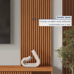 Estante Home para Tv de Ate 75 Polegadas 2 Portas 100% Mdf 220 Cm Valencia New - 11