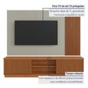 Ver mais imagens de Estante Ripado para TV até 75 Polegadas 100% MDF 220cm 2 Portas Valencia Bege