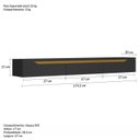 Ver imagem 3 de Rack para Tv até 65 Polegadas Suspenso