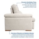 Ver mais imagens de Sofá Retrátil e Reclinável 210cm Botero CabeCasa MadeiraOriginals Branco Off White