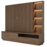 Estante Painel para Tv 82 Pol 240cm com Led Hawai C05 Amêndoa - Mpozenato - 2