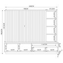 Ver imagem 4 de Estante Painel para Tv 82 Pol 240cm com Led Hawai C05 Amêndoa - Mpozenato