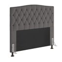 Ver imagem 3 de Cabeceira Greta Cama Box Queen 160cm Suede Grafite