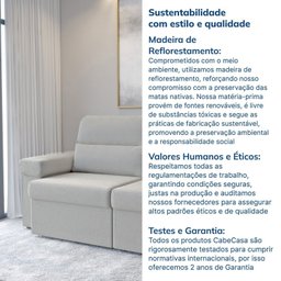 Sofá Retrátil e Reclinável 210cm Botero CabeCasa MadeiraMadeira - 11
