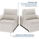Ver mais imagens de Sofá Retrátil e Reclinável 3 Lugares Off White Botero 230cm CabeCasa MadeiraOriginals