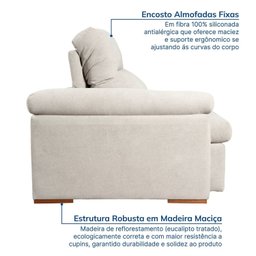 Sofá Retrátil e Reclinável 230cm Botero Cabecasa Madeiramadeira - 8