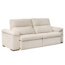 Ver imagem 3 de Sofá Retrátil e Reclinável 3 Lugares Off White Botero 230cm CabeCasa MadeiraOriginals