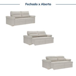 Sofá Retrátil e Reclinável 230cm Botero Cabecasa Madeiramadeira - 4