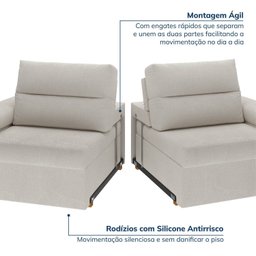 Sofá Retrátil e Reclinável 230cm Botero Cabecasa Madeiramadeira - 7