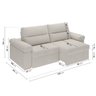 Sofá Retrátil e Reclinável 230cm Botero CabeCasa MadeiraOriginals - 4