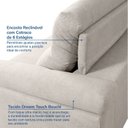Ver imagem 6 de Sofá Retrátil e Reclinável 3 Lugares Off White Botero 230cm CabeCasa MadeiraOriginals