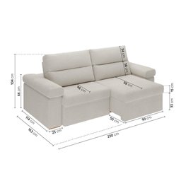 Sofá Retrátil e Reclinável 230cm Botero Cabecasa Madeiramadeira - 3