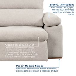 Sofá Retrátil e Reclinável 230cm Botero Cabecasa Madeiramadeira - 6