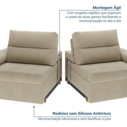 Sofá Retrátil e Reclinável 230cm Botero Cabecasa Madeiramadeira - 7