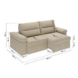 Sofá Retrátil e Reclinável 230cm Botero Cabecasa Madeiramadeira - 3