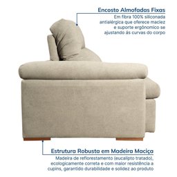 Sofá Retrátil e Reclinável 230cm Botero Cabecasa Madeiramadeira - 8