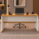 Ver imagem 3 de Mesa de Computador Moderna para Escritório 136 cm Berlin - Off/Nature