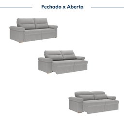 Sofá Retrátil e Reclinável 230cm Botero Cabecasa Madeiramadeira - 4