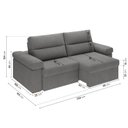 Ver imagem 4 de Sofá Retrátil e Reclinável 230cm Botero CabeCasa MadeiraOriginals