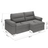 Sofá Retrátil e Reclinável 230cm Botero CabeCasa MadeiraOriginals - 4