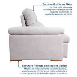 Sofá Retrátil e Reclinável 230cm Botero Cabecasa Madeiramadeira - 8
