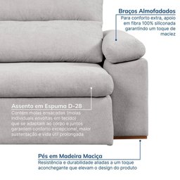 Sofá Retrátil e Reclinável 230cm Botero Cabecasa Madeiramadeira - 6
