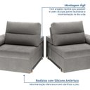 Ver mais imagens de Sofá Retrátil e Reclinável 230cm Botero CabeCasa MadeiraOriginals Cinza