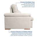 Ver mais imagens de Sofá Retrátil e Reclinável 250cm Botero CabeCasa MadeiraOriginals Branco Off White