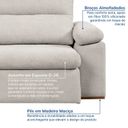 Ver imagem 6 de Sofá Retrátil e Reclinável 250cm Botero CabeCasa MadeiraOriginals Branco Off White