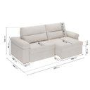 Ver imagem 3 de Sofá Retrátil e Reclinável 250cm Botero CabeCasa MadeiraOriginals