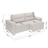 Sofá Retrátil e Reclinável 250cm Botero CabeCasa MadeiraOriginals - 3