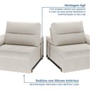 Ver imagem 7 de Sofá Retrátil e Reclinável 250cm Botero CabeCasa MadeiraOriginals Branco Off White