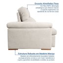 Ver mais imagens de Sofá Retrátil e Reclinável 250cm Botero CabeCasa MadeiraOriginals Branco Off White