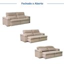 Ver imagem 4 de Sofá Retrátil e Reclinável 250cm Botero CabeCasa MadeiraOriginals Bege
