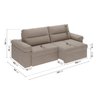 Sofá Retrátil e Reclinável 250cm Botero CabeCasa MadeiraOriginals - 3