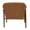 Ver imagem 4 de Kit 02 Poltronas Luna Base Madeira Poliéster Bouclé Terracota - Nexta Casa