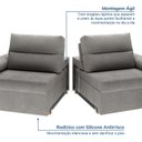 Ver imagem 7 de Sofá Retrátil e Reclinável 250cm Botero CabeCasa MadeiraOriginals Cinza