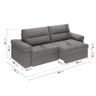 Sofá Retrátil e Reclinável 250cm Botero CabeCasa MadeiraOriginals - 3