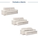 Ver imagem 4 de Sofá Retrátil e Reclinável 290cm Botero CabeCasa MadeiraOriginals Branco Off White