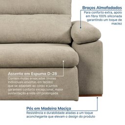 Sofá Retrátil e Reclinável 290cm Botero Cabecasa Madeiramadeira - 6